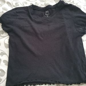 Pacsun lettuce edge crop top